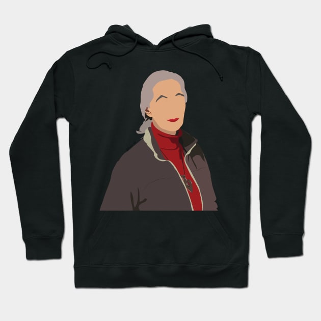 Jane Goodall Hoodie by itsaulart